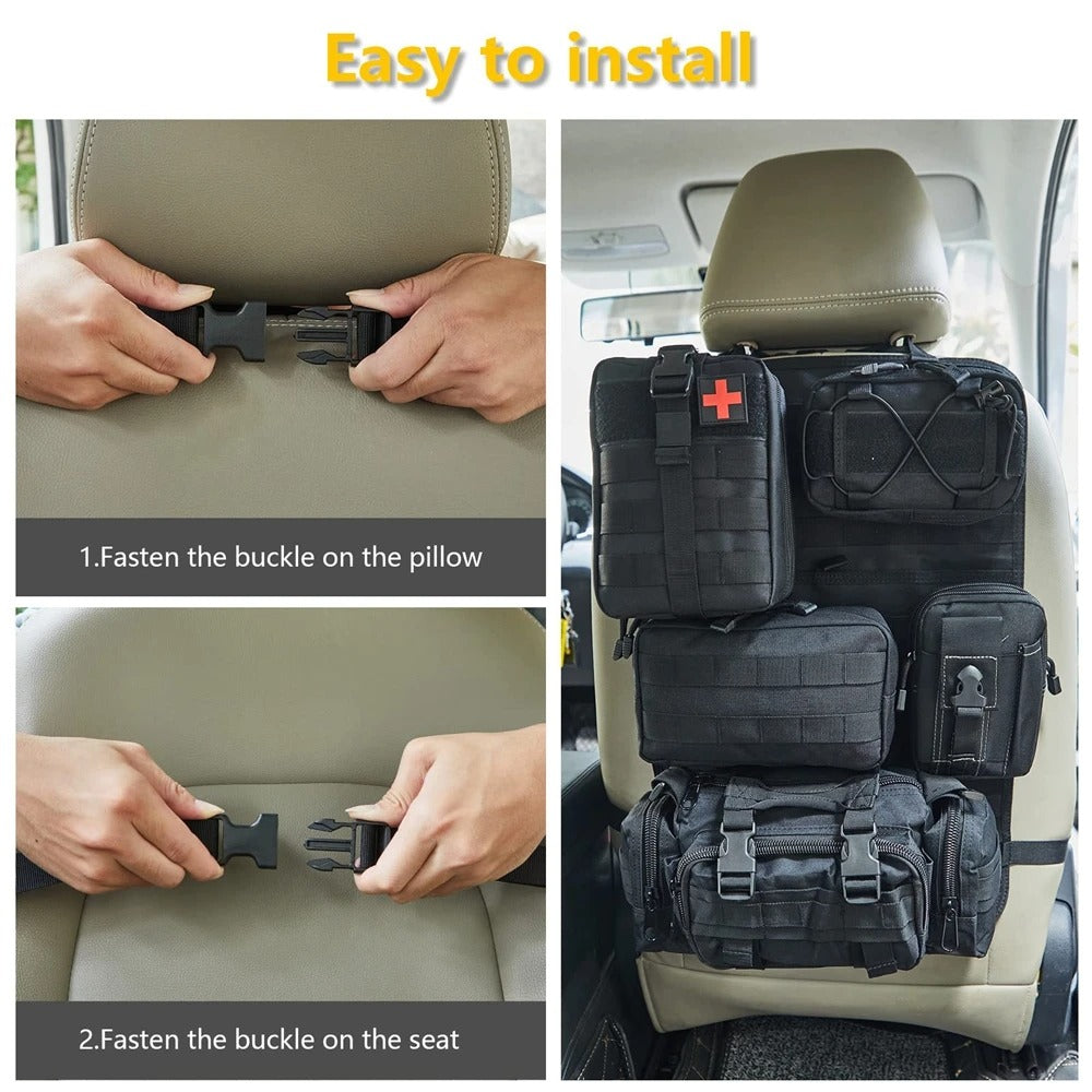 Tactical Car Seat Backrest Organiser Update Tactical Vehicle Panel