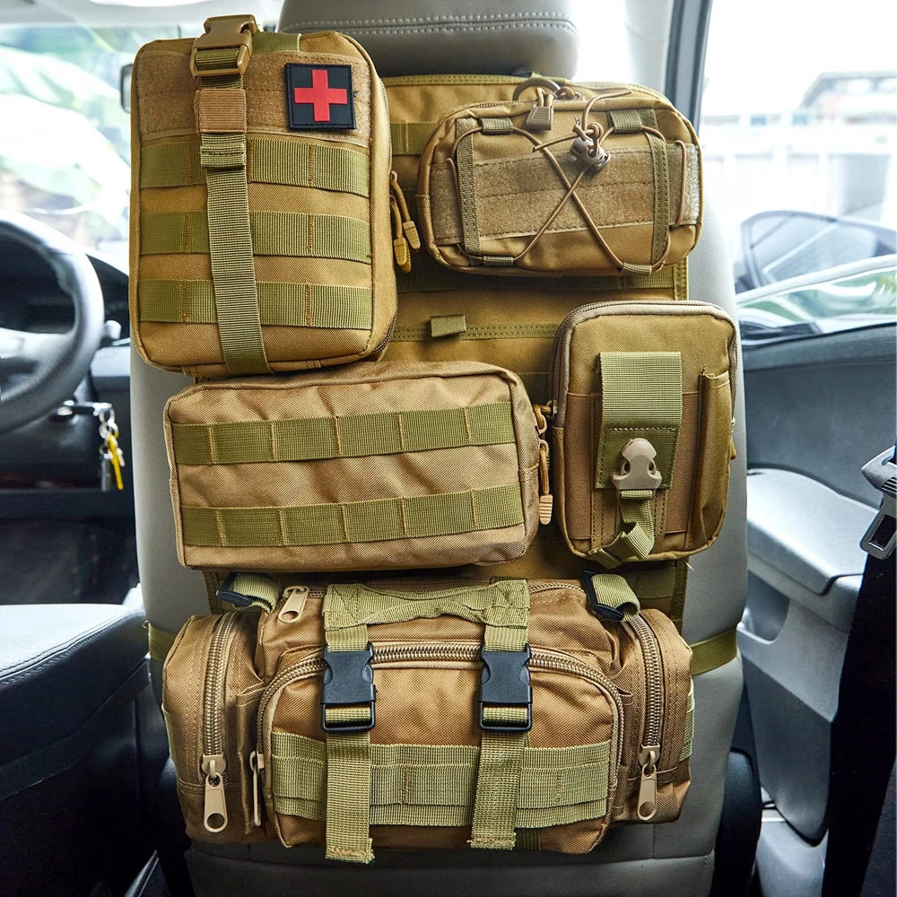 Tactical MOLLE Seat Organizer Full Set - SkullVibe