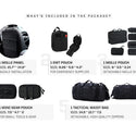 Tactical MOLLE Seat Organizer Full Set - SkullVibe
