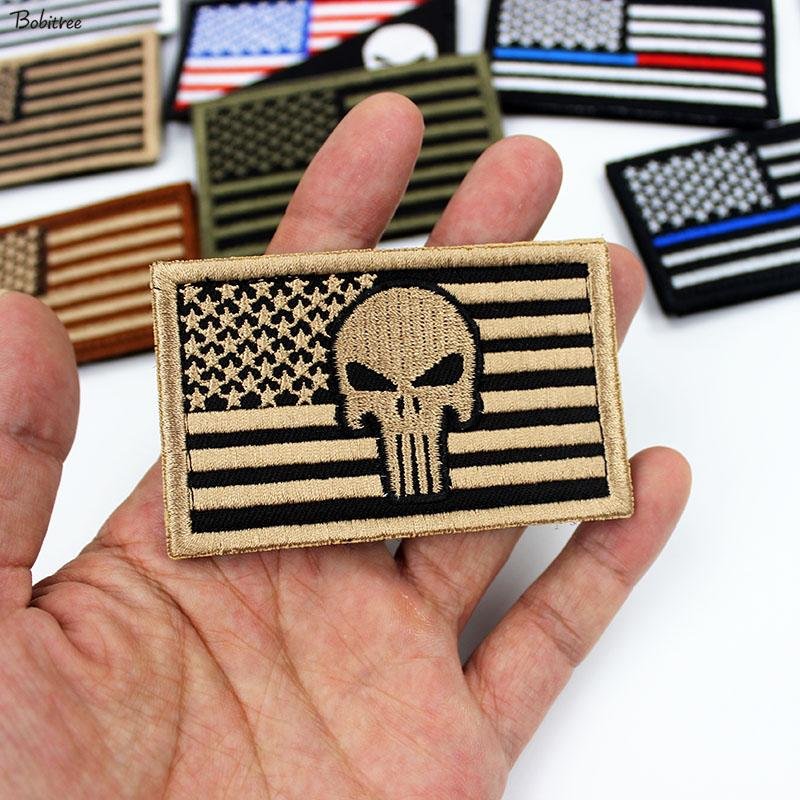 3D USA Flag Patches - SkullVibe