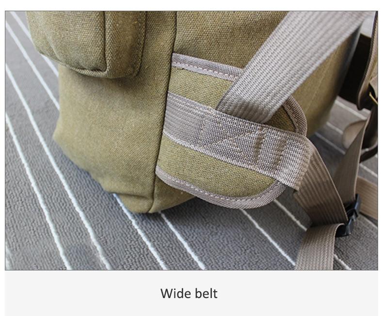 60L Large Tactical Canvas Backpack Bags - SkullVibe