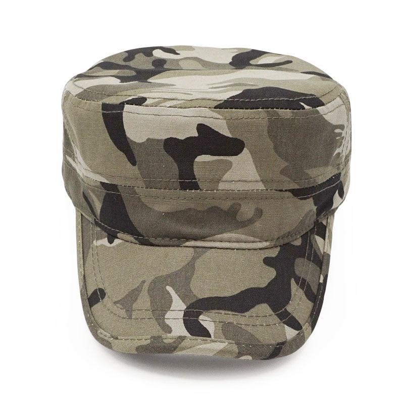 Camouflage Flat Top Dad Hat - SkullVibe