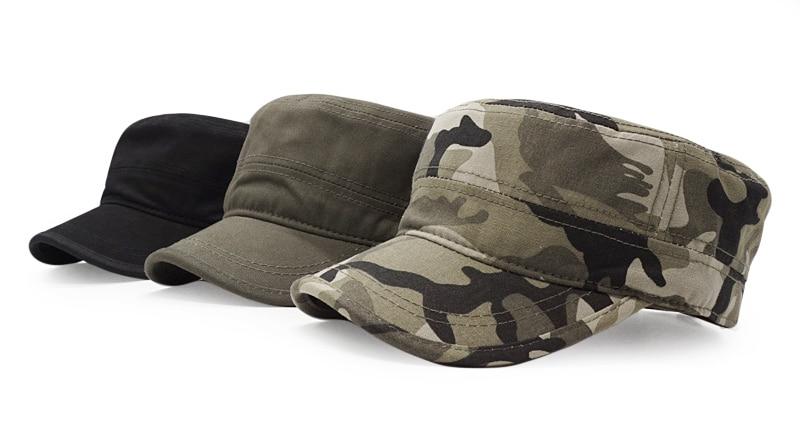 Camouflage Flat Top Dad Hat - SkullVibe