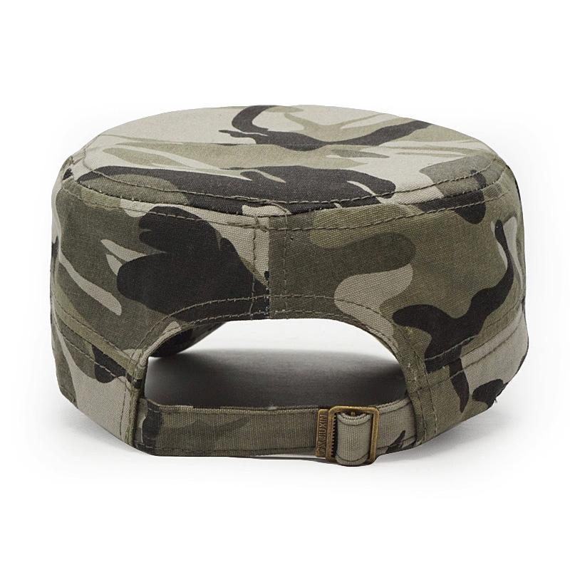 Camouflage Flat Top Dad Hat - SkullVibe