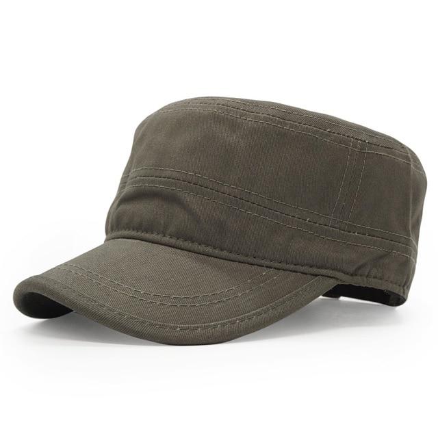 Camouflage Flat Top Dad Hat - SkullVibe