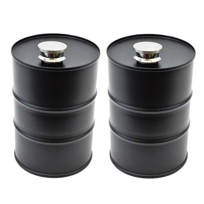 Oil Drum 25oz Hip Flask - SkullVibe