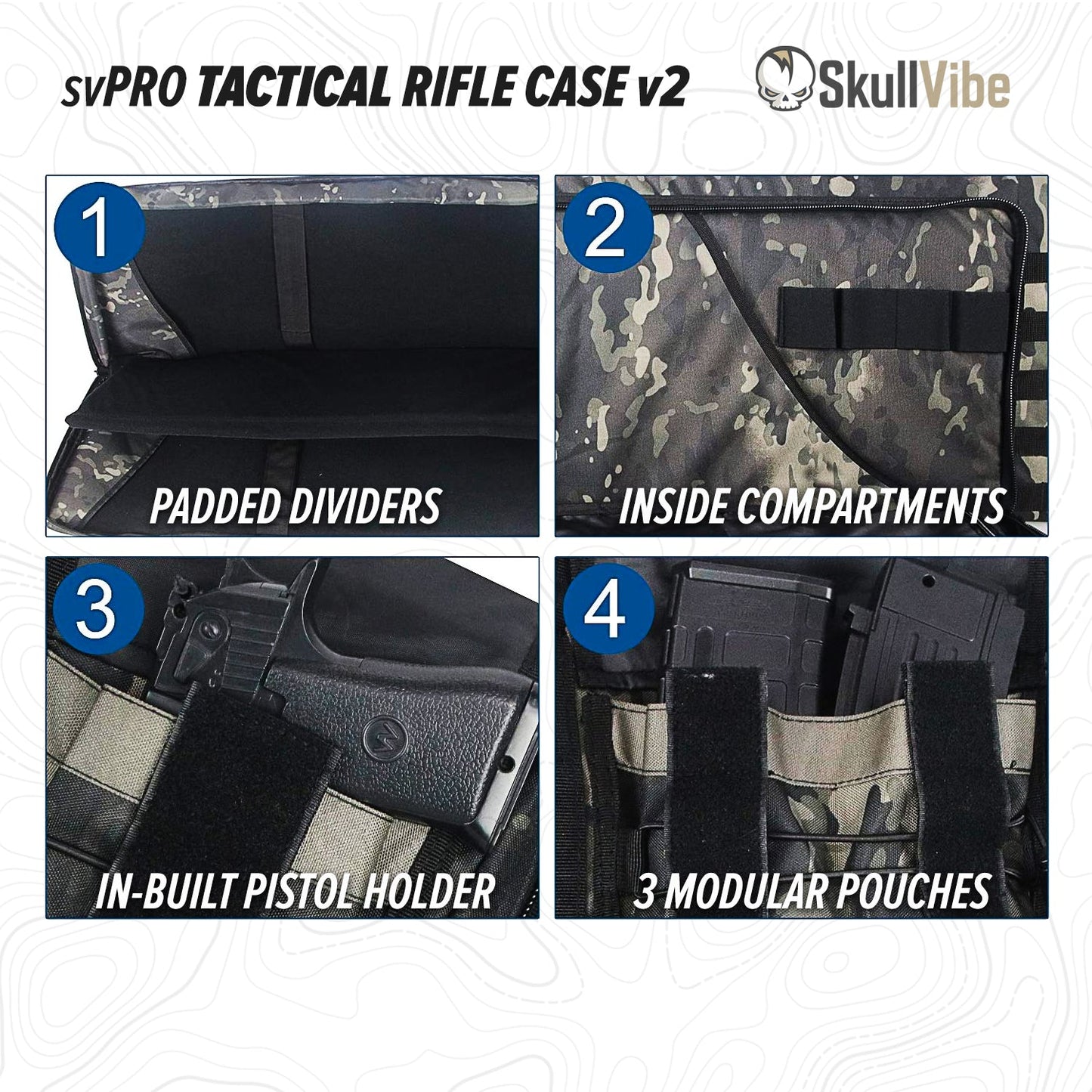 svPro™ Tactical Rifle Case v2 - SkullVibe