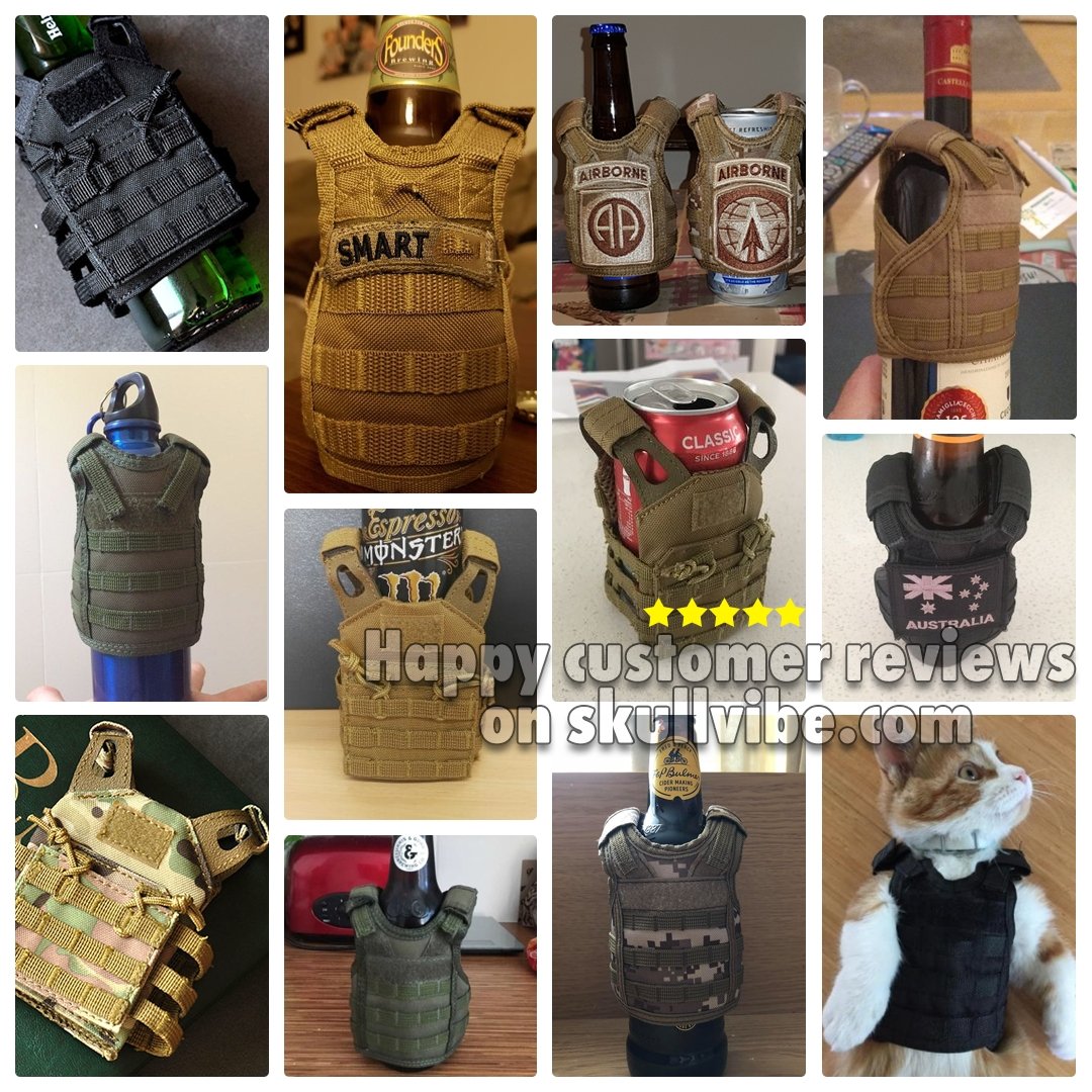 Tactical Beverage Military Vest v2 - SkullVibe