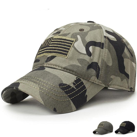 US Flag Camo Baseball Cap - SkullVibe