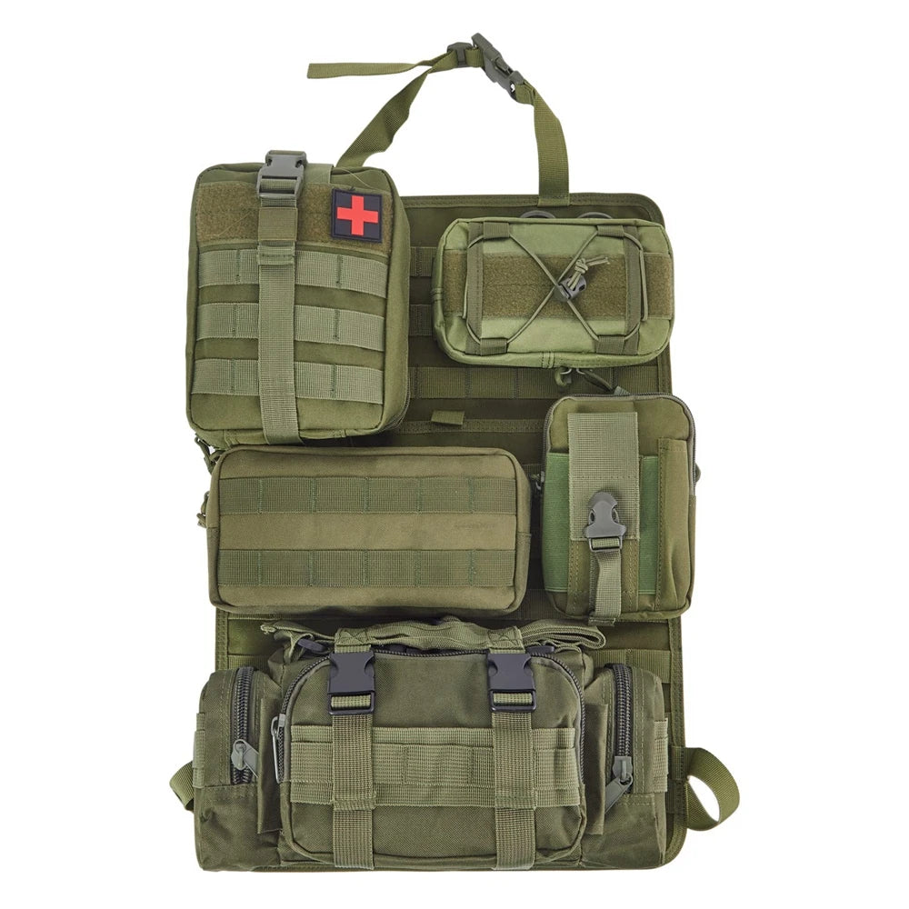 Tactical MOLLE Seat Organizer Full Set