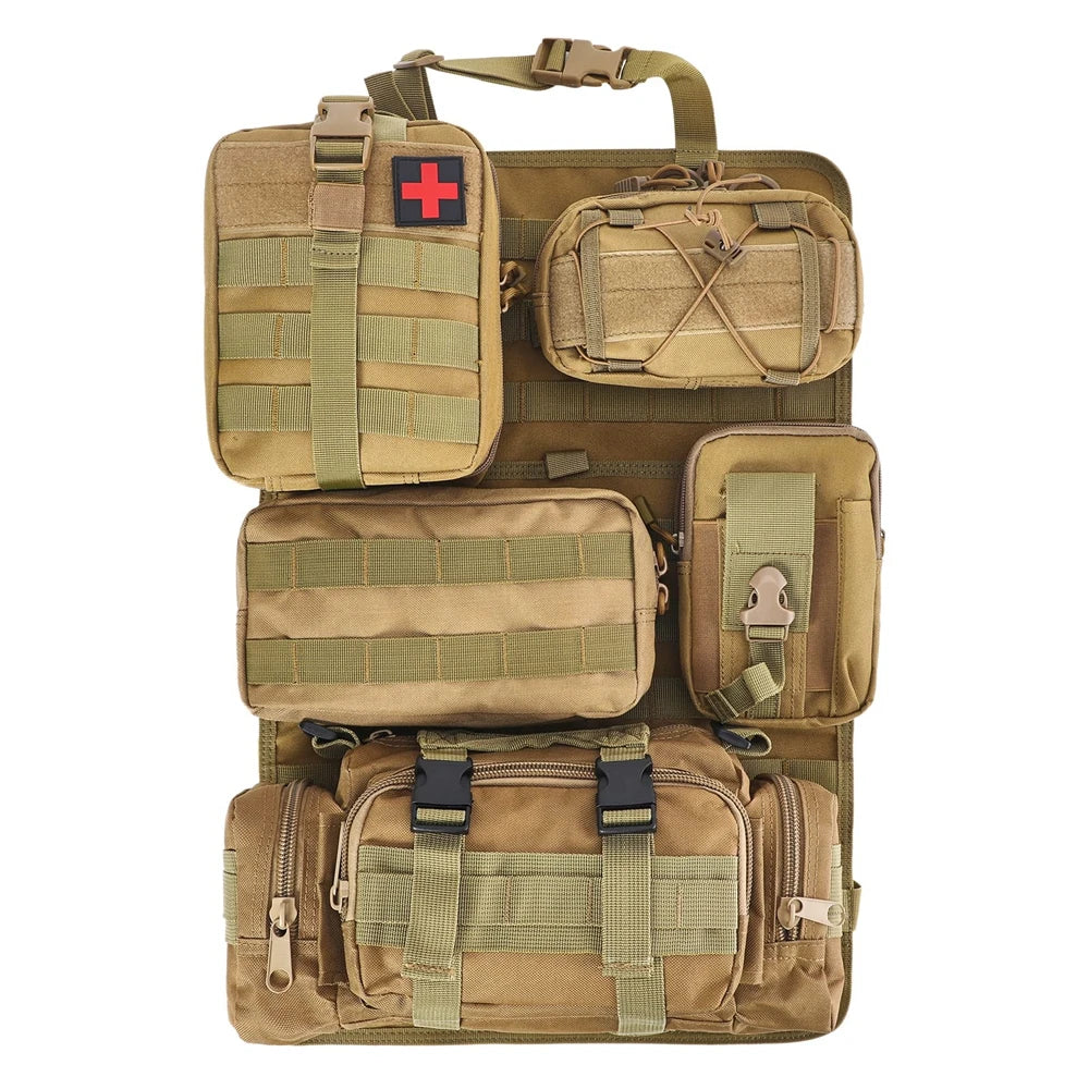 Tactical MOLLE Seat Organizer Full Set