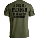 I Suck at Apologies