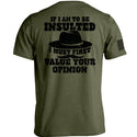 If I Am To Be Insulted