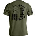 Compound Bow USA Flag