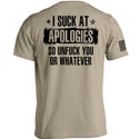 I Suck at Apologies