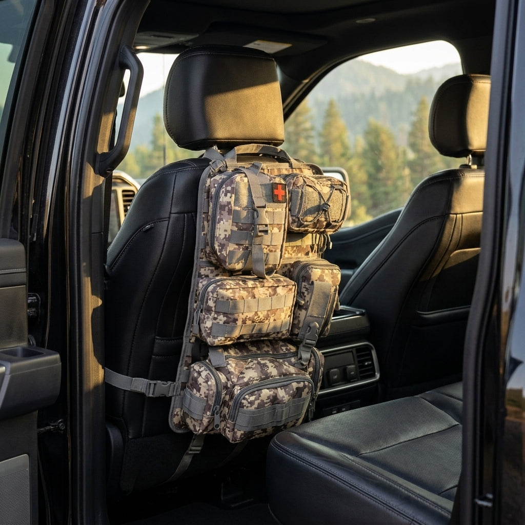 Taktisches MOLLE Sitz-Organizer-Set