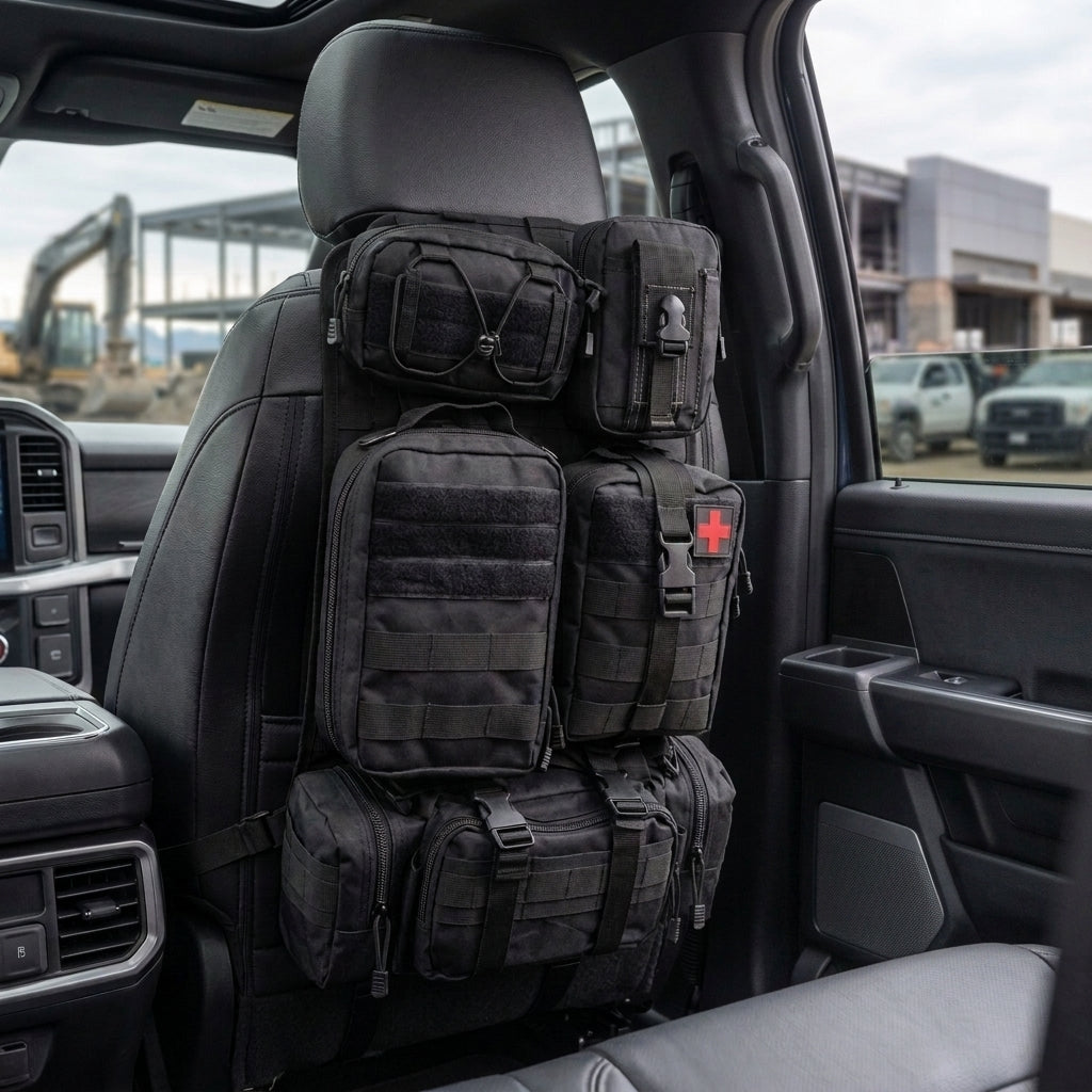 Taktisches MOLLE Sitz-Organizer-Set