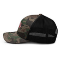 US Flag Camo trucker hat - SkullVibe