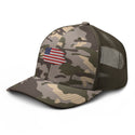 US Flag Camo trucker hat - SkullVibe