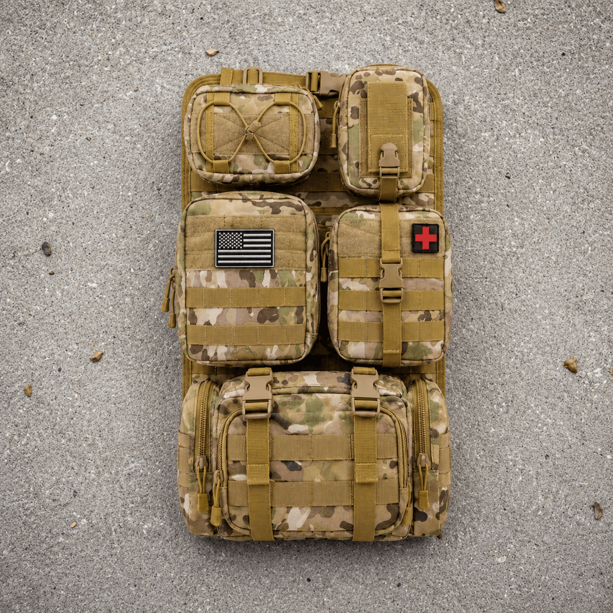 Tactical MOLLE Seat Organizer Set