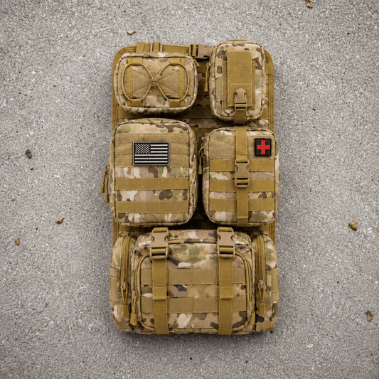 Tactical MOLLE Seat Organizer Set