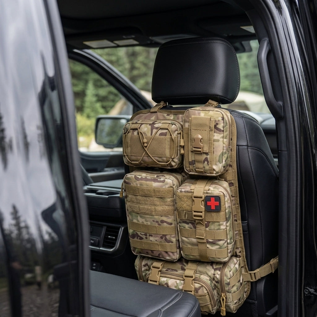 Taktisches MOLLE Sitz-Organizer-Set