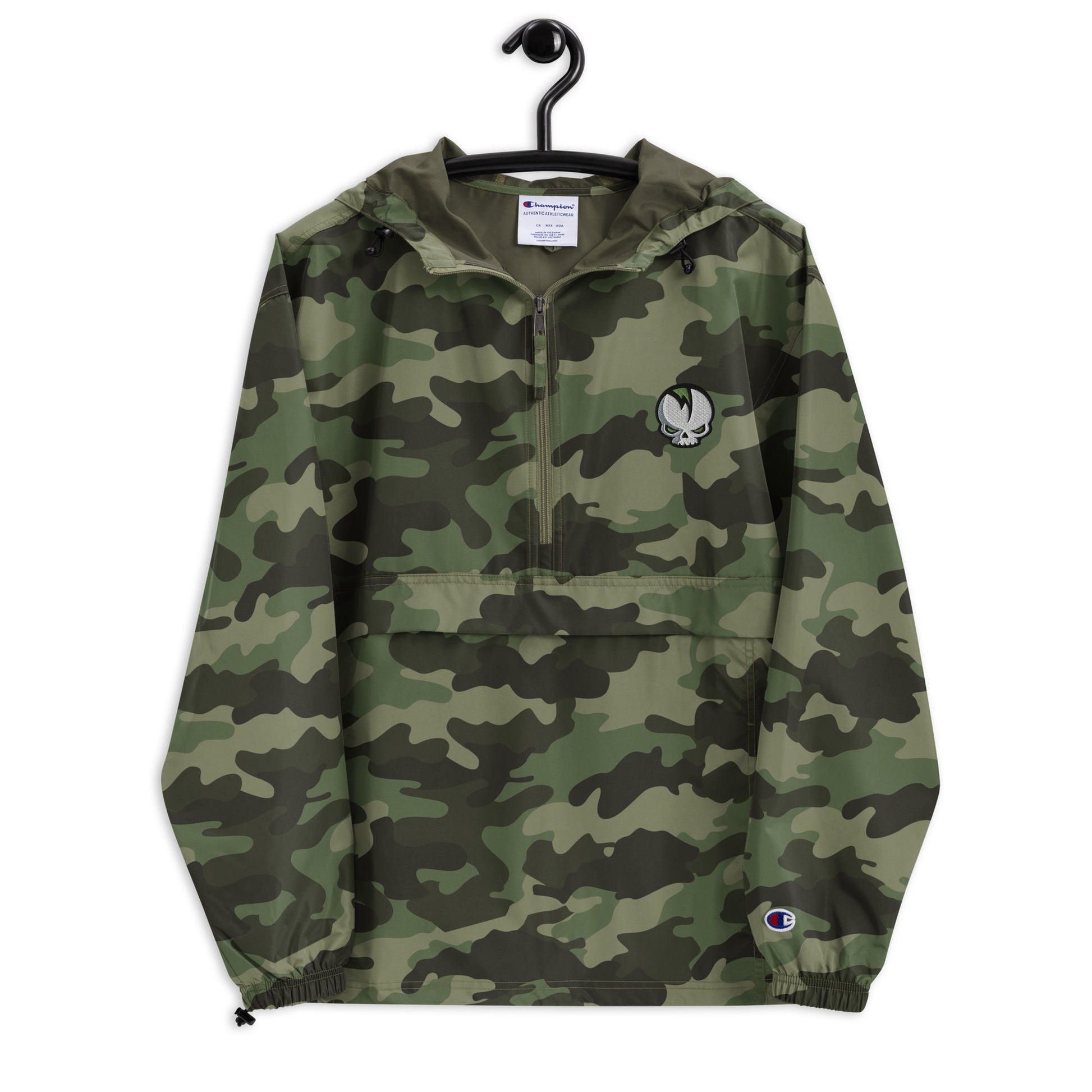 Skullvibe x Champion Camo Packable Jacket - SkullVibe