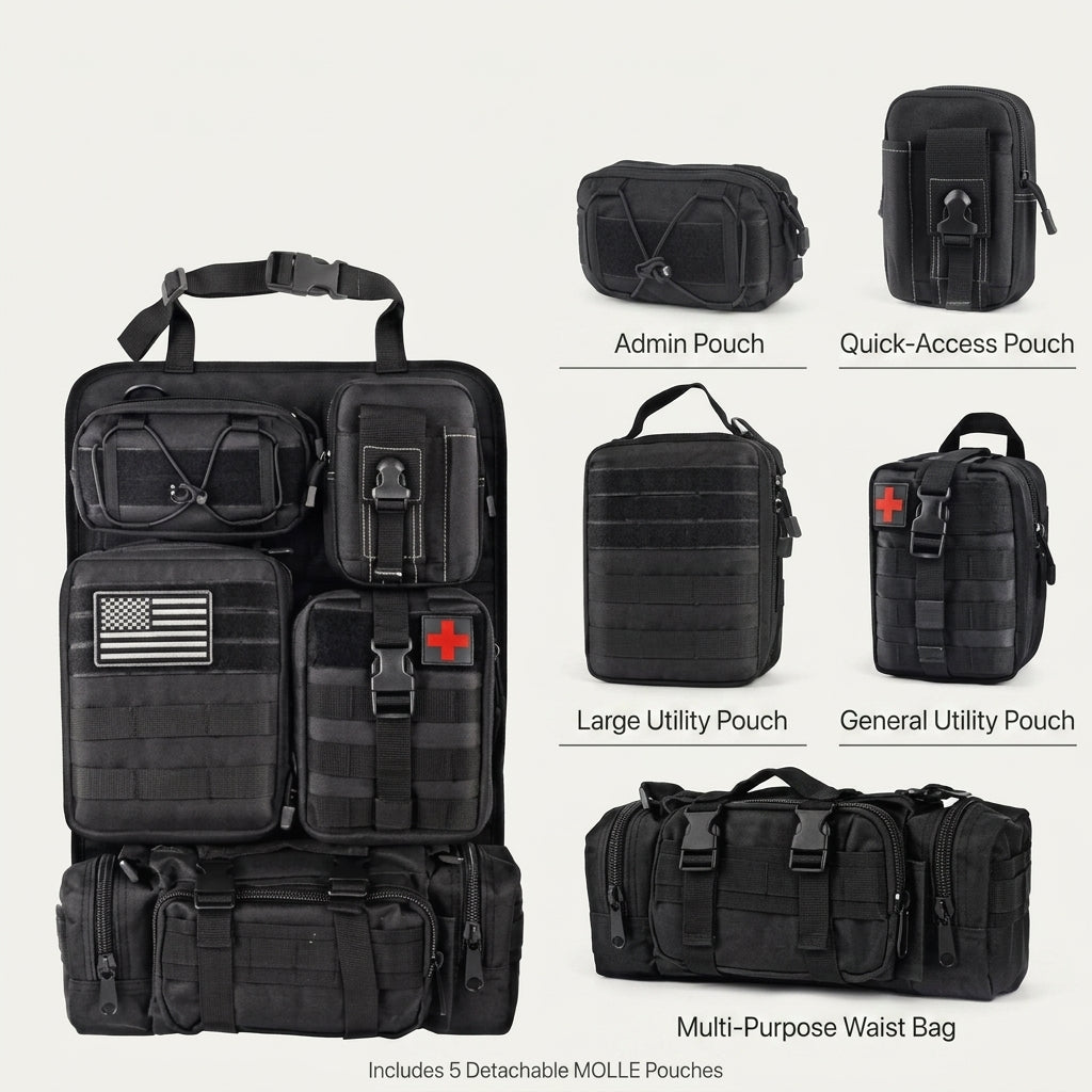 Taktisches MOLLE Sitz-Organizer-Set