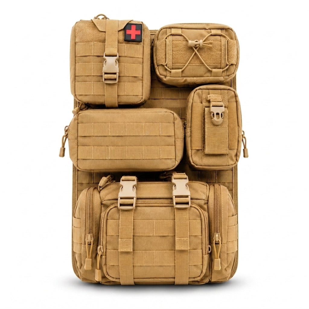 Taktisches MOLLE Sitz-Organizer-Set