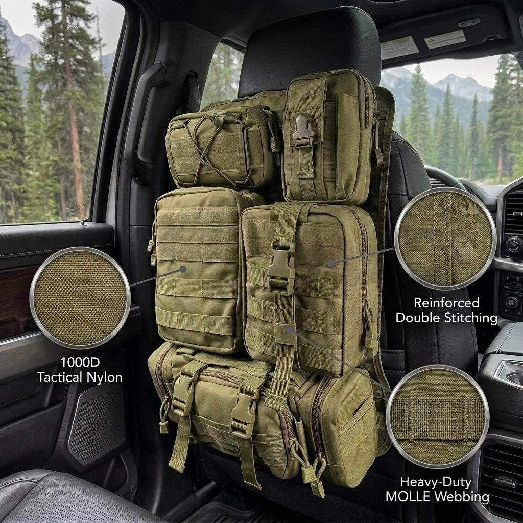 Taktisches MOLLE Sitz-Organizer-Set
