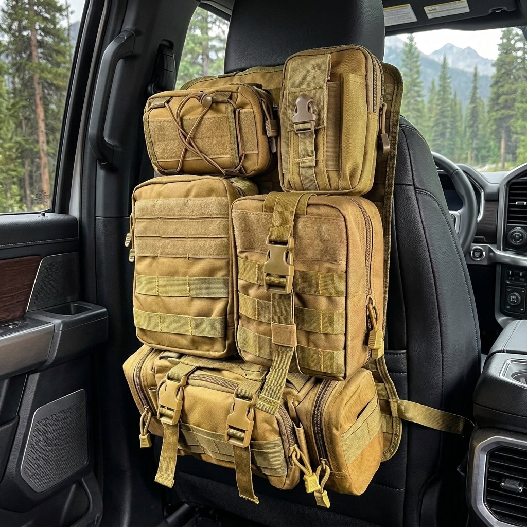 Taktisches MOLLE Sitz-Organizer-Set