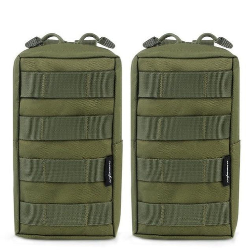  2 Pack Molle Pouches - Tactical Compact Water
