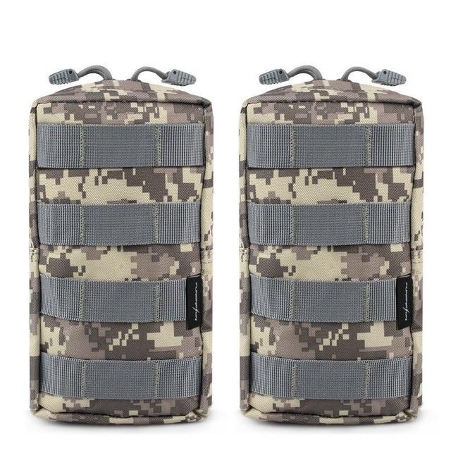  2 Pack Molle Pouches - Tactical Compact Water