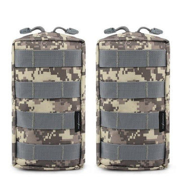 2 Pack Tactical Water-Resistant Molle Pouches – Skullvibe
