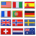 Embroidered Country Flag Patches