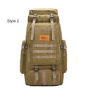 60L Large Tactical Canvas Backpack Bags - SkullVibe