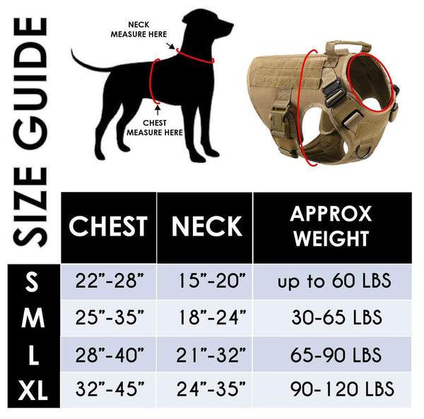 svPro™ Tactical Dog Molle Harness - SkullVibe