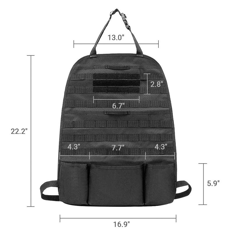 Tactical MOLLE Car Seat Organizer v2 - SkullVibe